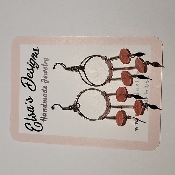 1798- Beads Handmade Women's Earrings NWT - Picture 1 of 3